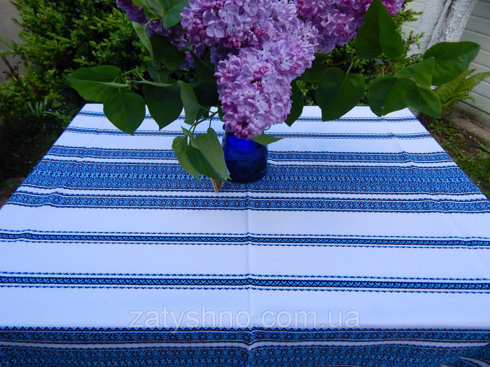 Скатерть синяя с вышивкой Киев - изображение 6