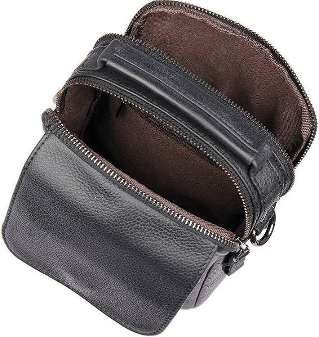 Сумка мужская Vintage 14518 Черная Киев - изображение 10