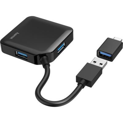 Концентратор Hama 4 Ports USB 3.2, USB-C Adapter Black (00200116) Вінниця - фото 2
