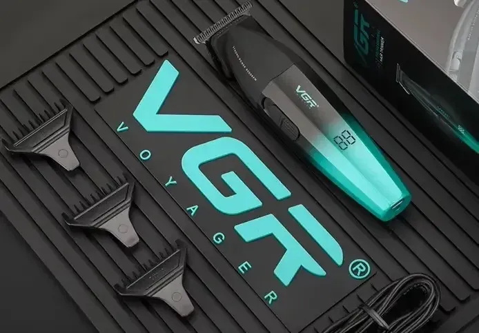 Професійний триммер для стрижки та оконтовки волосся VGR V-906 3 насадки (1 мм, 2 мм, 3 мм) Одеса - фото 3