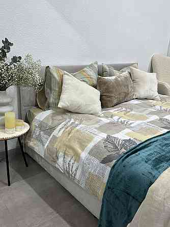 Ecotton Комплект постільної білизни Ecotton Євро 210х215 см бежевий Листя Коломия