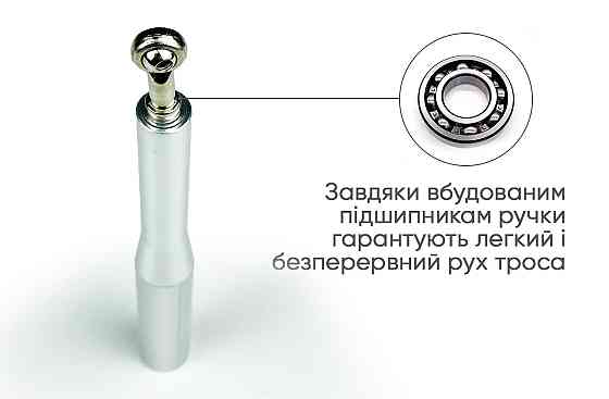 Швидкісна скакалка EasyFit Aluminium зі сталевим тросом та алюмінієвими ручками сіра Коломия