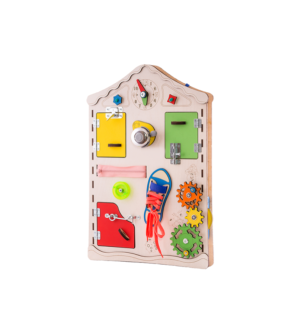 Дитяча дошка будиночок розвиваюча. Бізіборд D008, 38х56х6 Вінниця - фото 2