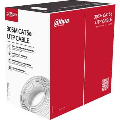 Кабель мережевий Dahua UTP 305м, cat.5e, CU, 4*2*0,5, PVC (DH-PFM920I-5EU-U) Вінниця