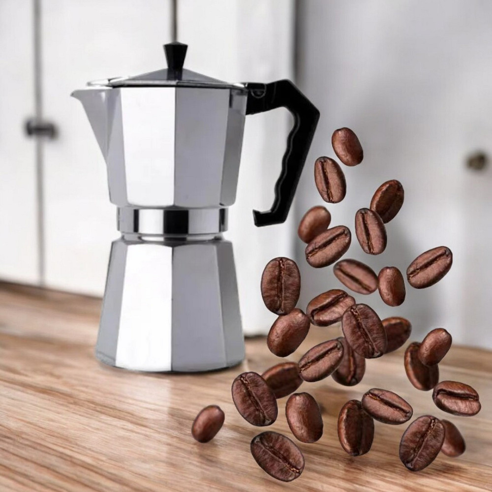 Гейзер UNIQUE UN-1911 (KP1-3 чашок) алюм. 135 мл Одеса - фото 1