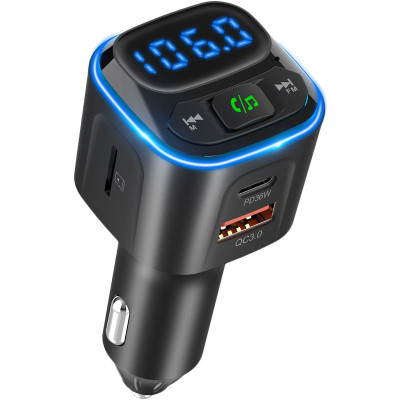 FM модулятор Gelius Tune GP-FMT051 (PD/QC) 36 Watt Black (GP-FMT051) Винница - изображение 5