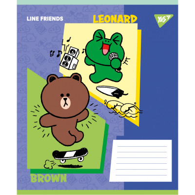 Зошит Yes Line Friends Funny А5 24 аркушів лінія (767644) Вінниця - фото 3