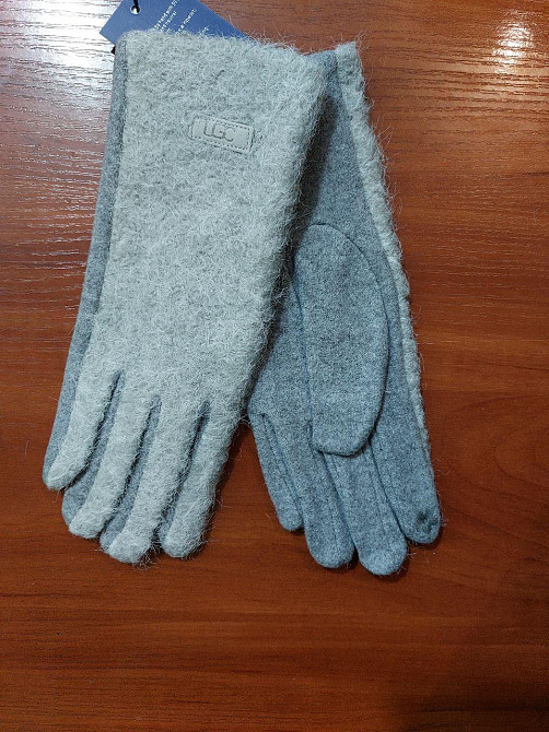 Перчатки сенсорные женские теплые one size серый Киев - изображение 3