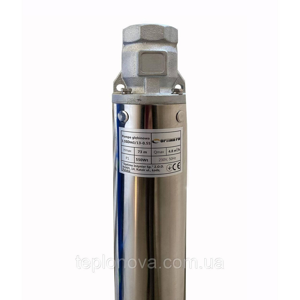 Насос скважинный с повышенной уст-тью к песку  OPTIMA PM 3,5SDm3/13 0,55 кВт 79м + 50 м кабель Черновцы - изображение 2