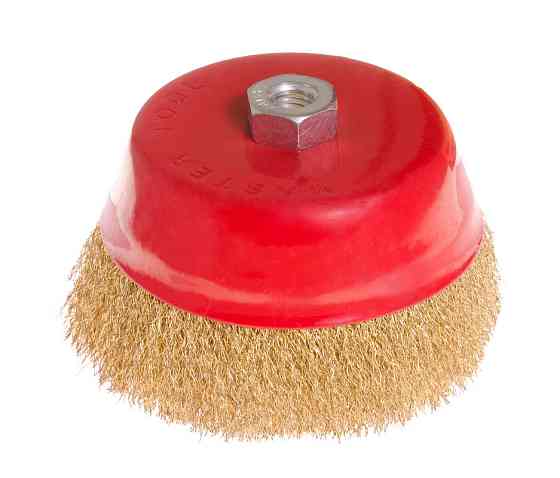 MASTERTOOL Щітка торцева MASTERTOOL з латунованого рифленого дроту Ø 150 мм М14 19-7115 Коломия