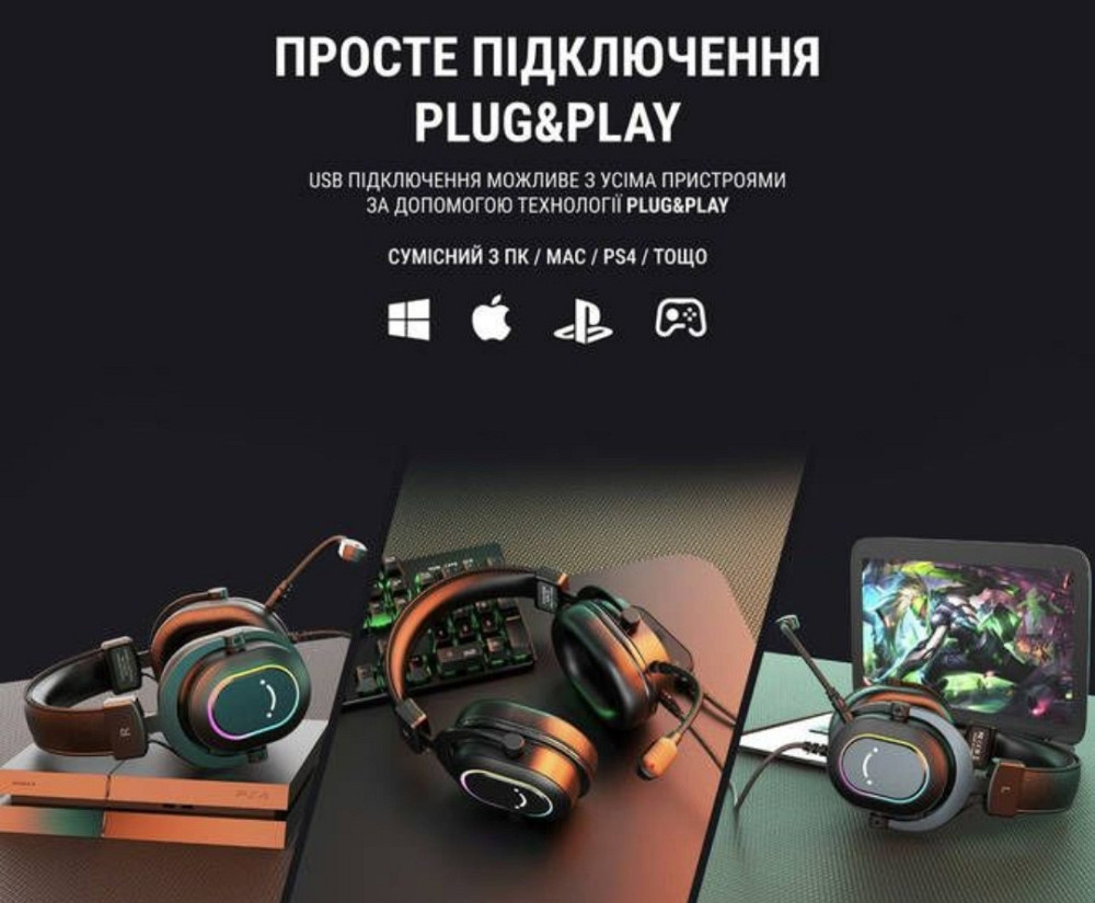 Наушники Геймерские игровые: 2024 FIFINE AMPLIGAME H6. Харьков - изображение 2