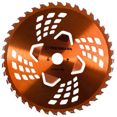 Ніж для тримера Tekhmann диск 255х25.4 мм 40 ТВС зубців, 4 підрізні лопасті (40034458) Вінниця - фото 1