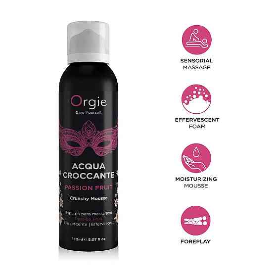 Масажна пінка Orgie – Acqua Croccante Passion Fruit (150 мл), ефект бульбашок, що лопаються Sex Aura Київ