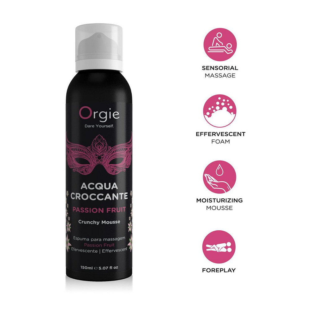 Масажна пінка Orgie – Acqua Croccante Passion Fruit (150 мл), ефект бульбашок, що лопаються Sex Aura Київ - фото 3