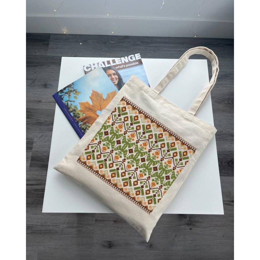 Екошопер BookOpt BK 4111 Карпатська вишивка бежевий Киев - изображение 7