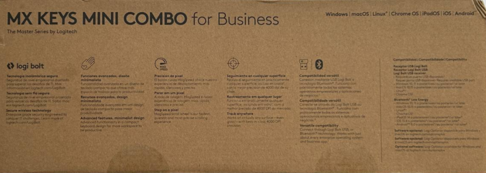 Клавиатура беспроводная Logitech MX Keys Mini For Business Wireless Illuminated US Graphite Киев - изображение 4