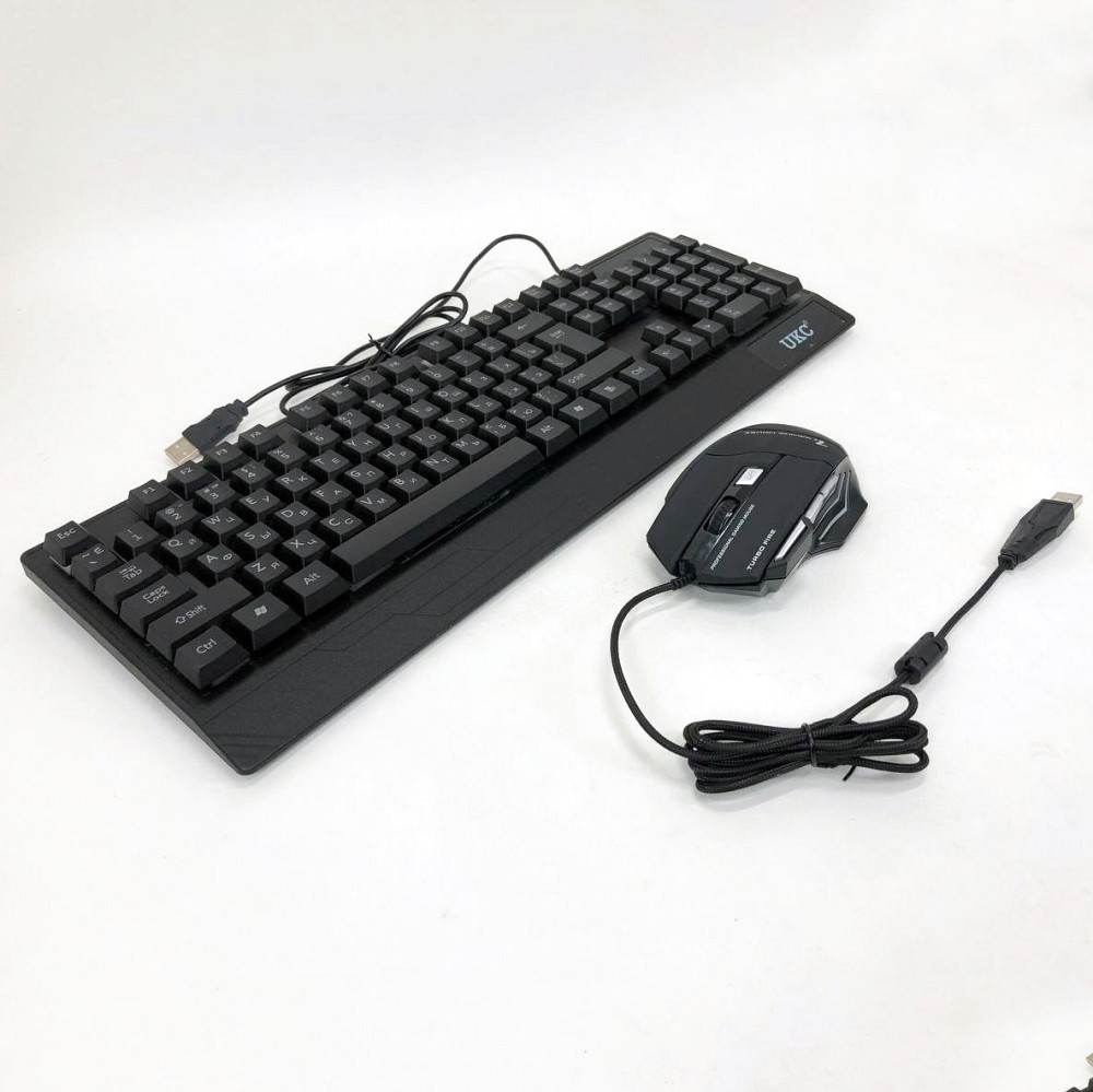 Клавиатура+мышка UKC с LED подсветкой от USB M-710, клавиатура игровая с подсветкой и мышкой VH-12 Львов - изображение 20