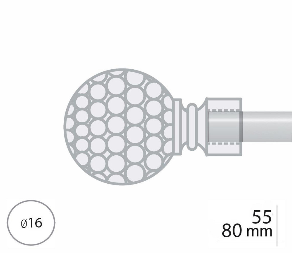 Закінчення для карнизу Orvit САВОНА 16 мм САТИН Львов - изображение 2