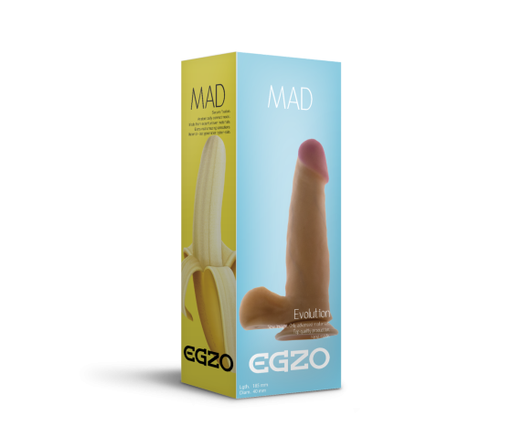Фаллоимитатор EGZO Ciberskin DS001 ( 18,5 см х 4 см ) Sex Aura Киев