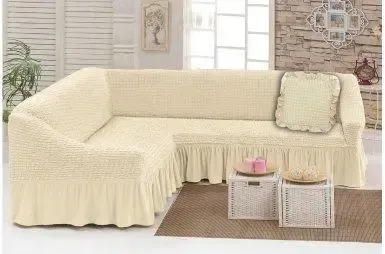Чехол на угловой диван с оборкой, накидка на диван Коломыя - изображение 4