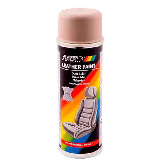 Краска для кожи и винила Motip Leather & Vinyl Paint бежево-коричневая аэрозоль 200мл Львов