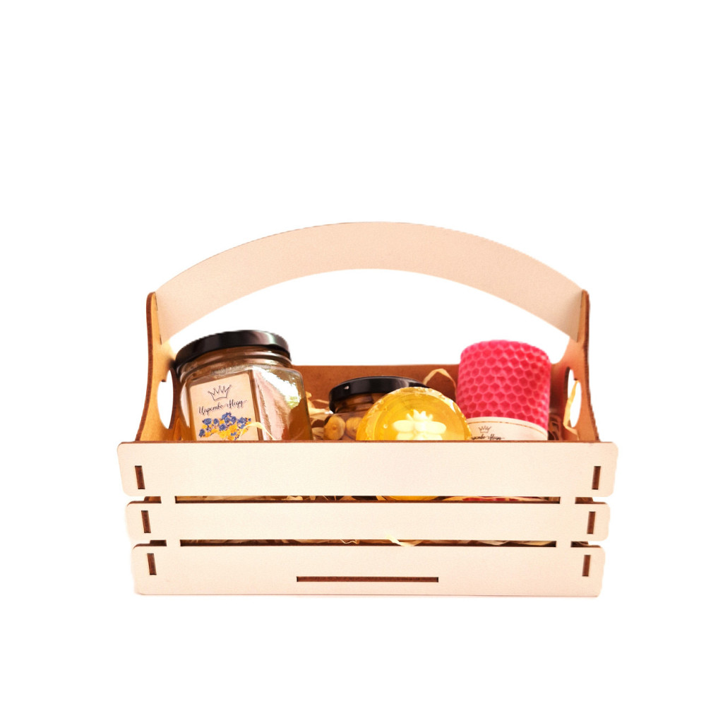 Корзина з солодощами, свічкою та милом. Цікавий солодкий подарунок. Одеса - фото 2