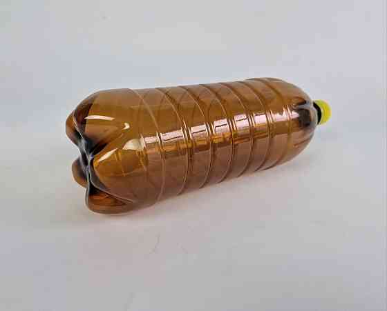 Пластикова пляшка ПЕТ 1,5 літра Ø28 коричнева з кришкою (90 шт.) Харків