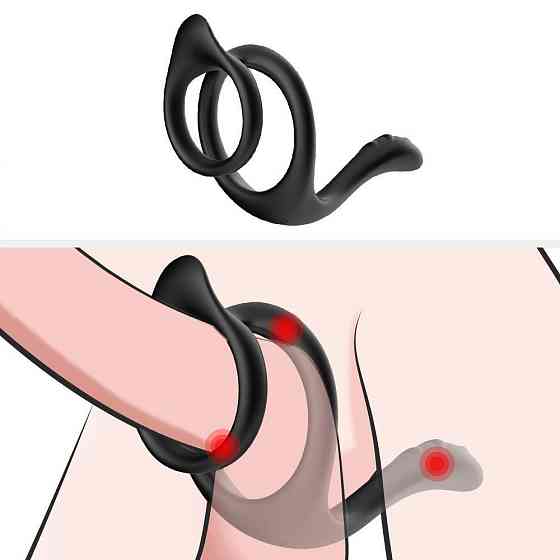 Насадка на пеніс Tail black Sex Aura Київ