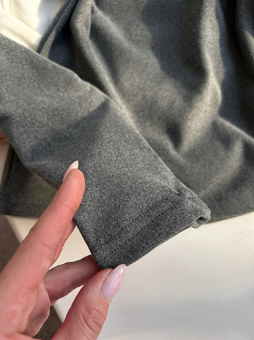 Жіночий теплий базовий гольф ангора на флісі Графіт, 48/52 Одеса - фото 3