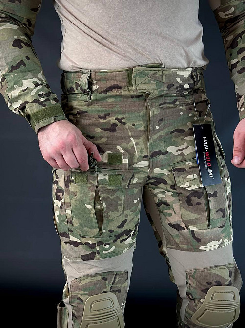 Тактичні чоловічі штурмові штаниG3 HAN-WILD мультикам з наколінниками , літні військові штани Львів - фото 9