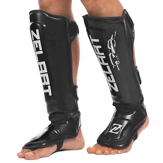 Защита голени и стопы для единоборств ZELART BO-1321 размер S-XL цвета в ассорт. Защита для боевых искусств Киев