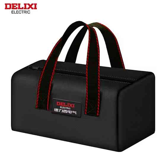 Сумка для инструментов Delixi Electric оксфордская ткань 24 на 14 см черный Киев