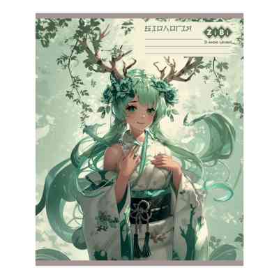 Зошит ZiBi набір учнівських ANIME 48 аркушів клітинка 10 штук, 8 предметів (ZB.1704-99) Вінниця