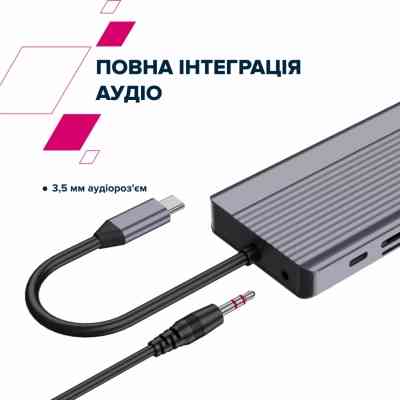 Порт-реплікатор Canyon Docking Station DS-16 13 in 1 4k USB-C hub (CNS-TDS16) Вінниця