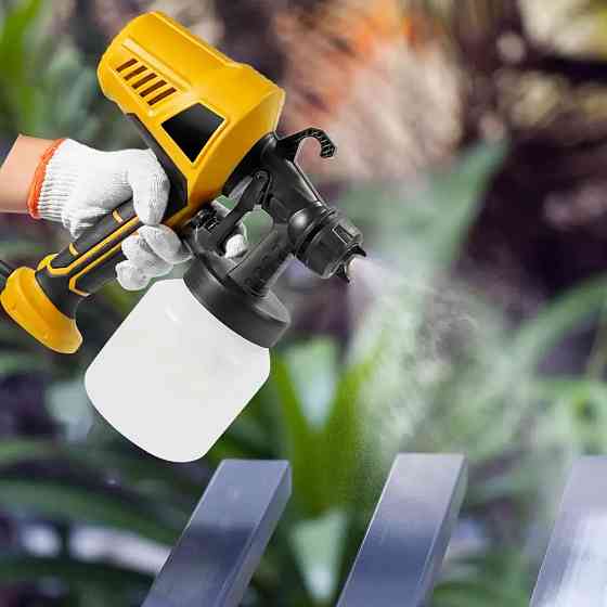 Фарбопульт 800мл Electric Paint Sprayer + Подарунок Налобний ліхтар RJ-3000 / Фарборозпилювач для фарби Київ