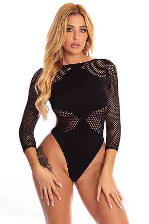Боди DEFINITIVE DIVA BODYSUIT BLACK, OS Sex Aura Киев