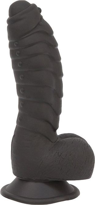 Фалоімітатор ADDICTION Ben 7" Dildo With Balls Black, віброкуля в подарунок Sex Aura Київ - фото 2