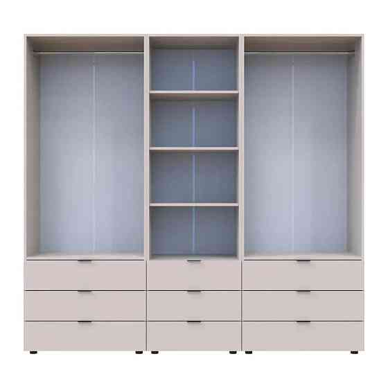 Шафа для одягу Doros Гелар Кашемір 2+2ДСП з пеналом 215х49.5х203.4 (DRS-011918) Львів