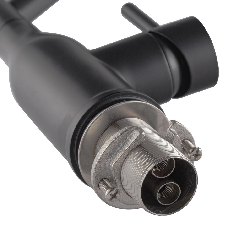 Змішувач для кухні Koer KI-70026-05 з чорним силіконовим виливом (KR5210) Київ - фото 6