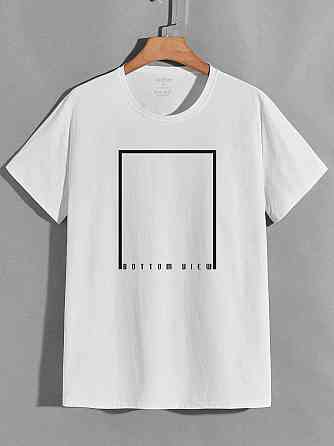 Футболка чоловіча с принтом  46 Біла 2664091105 Дніпро