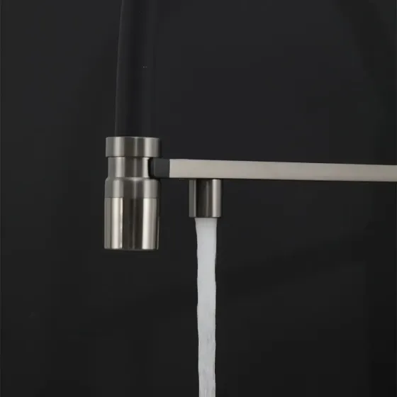 Смеситель для кухни с подключением к фильтру GAPPO G4395-59 с гибким изливом, графит Киев