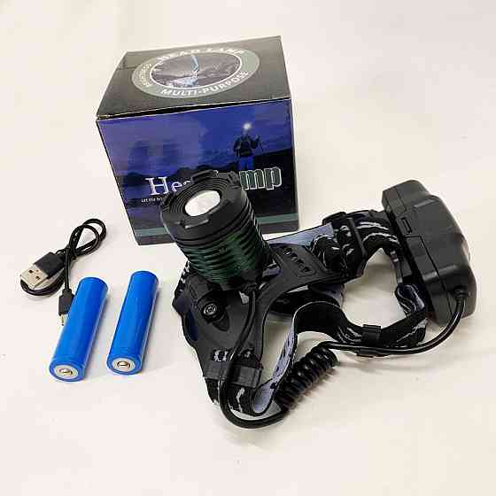 Наголовний ліхтар Police, Налобний ліхтар для автомеханіка, на голову для ЗСУ Ліхтарик на лоб SH-82 Львів