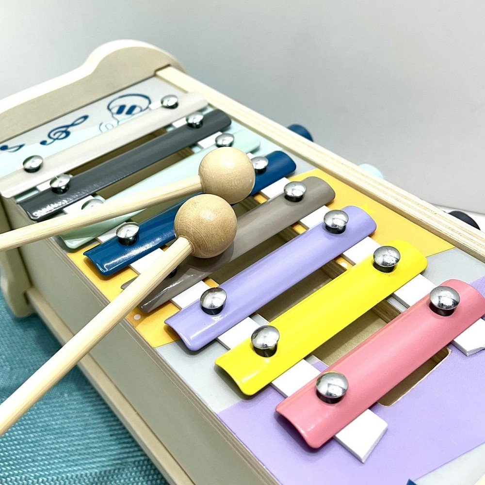 Дерев'яна логічна гра Собачка ксилофон стукачка лабіринт молоточок (MD 2415) Чернигов - изображение 8