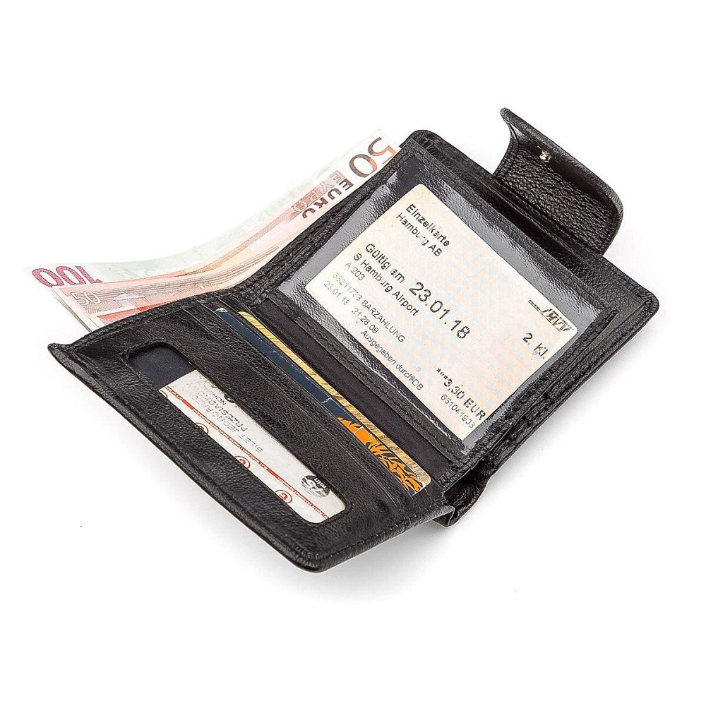 Гаманець жіночий шкіряний Чорний (ST Leather) Київ - фото 9