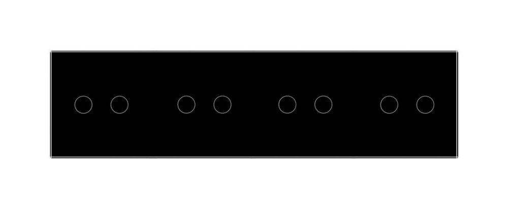 Розумний сенсорний ZigBee вимикач 8 сенсорів (2-2-2-2) Livolo чорний (VL-C708Z-12) Коломыя - изображение 5