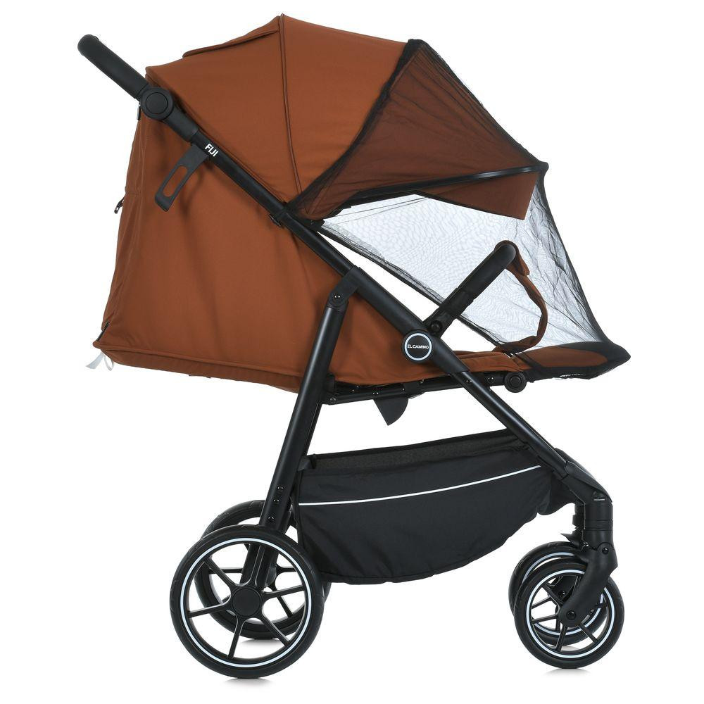 Коляска дитяча FIJI Ginger Orange прогулянкова з москітною сіткою та чохлом на Помаранчева (ME 1113-2) Чернигов - изображение 4