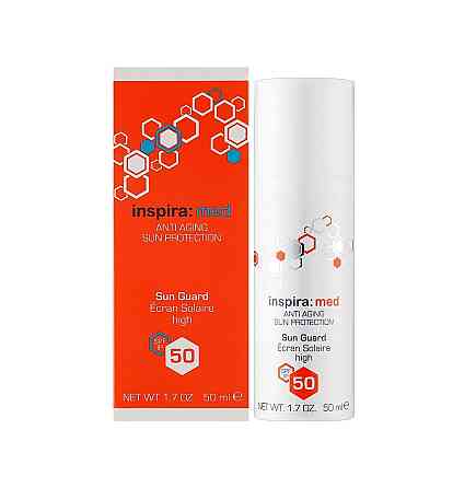 Солнцезащитный антивозрастной крем SPF 50 ANTI AGING SUN GUARD Inspira Med 50 мл Киев