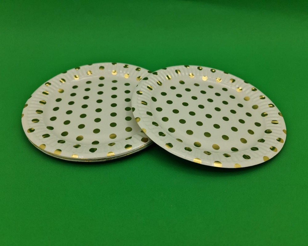 Тарелки бумажные одноразовые детские 