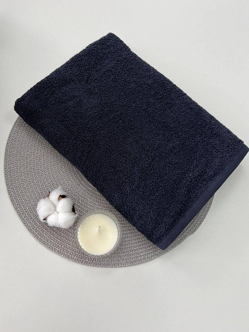 Рушник махровий Ideal Textile однотонний 50х90 см 360 г/м2 (56861134) Для рук та обличчя, графіт Чернівці - фото 3