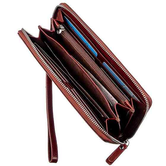 Оригінальна чоловіче портмоне-клатч Boston 18805 Коричневий Київ